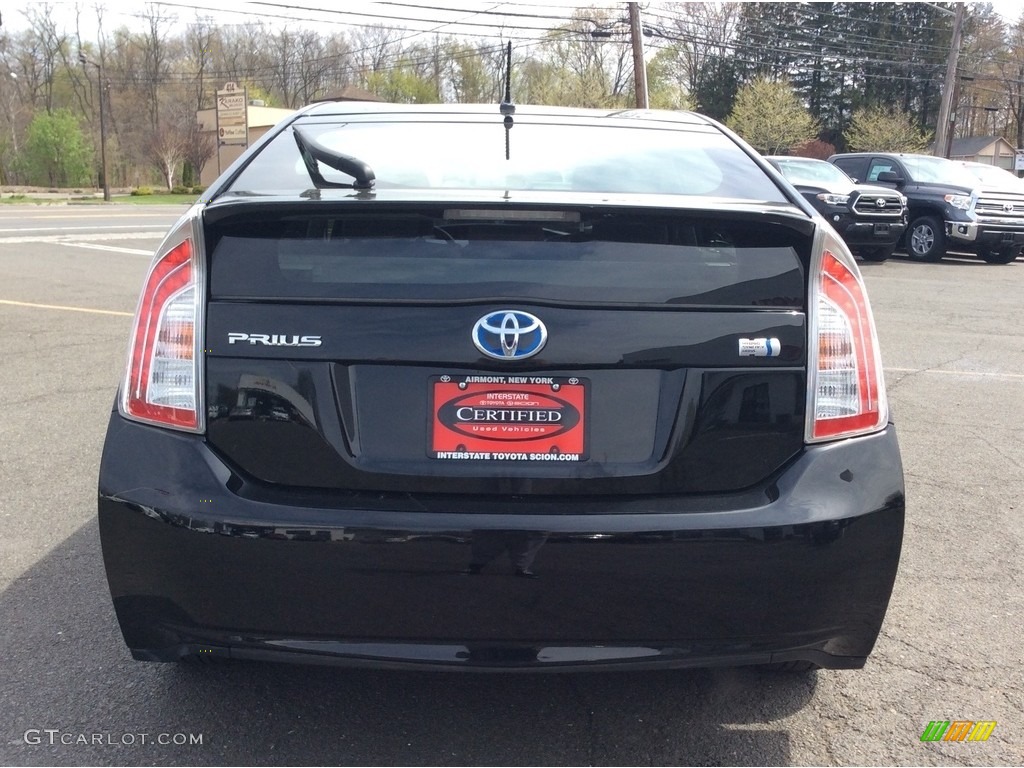 2012 Prius 3rd Gen Four Hybrid - Black / Dark Gray photo #5