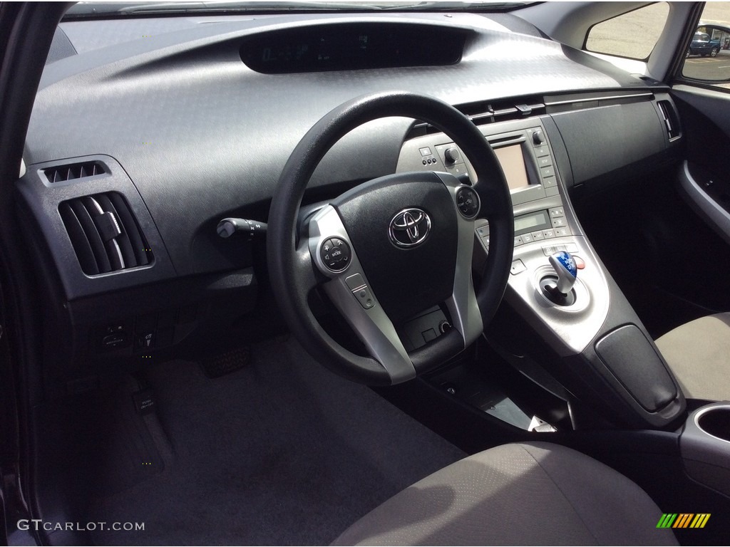 2012 Prius 3rd Gen Four Hybrid - Black / Dark Gray photo #9