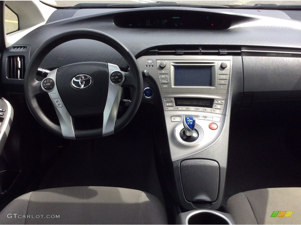 2012 Prius 3rd Gen Four Hybrid - Black / Dark Gray photo #11