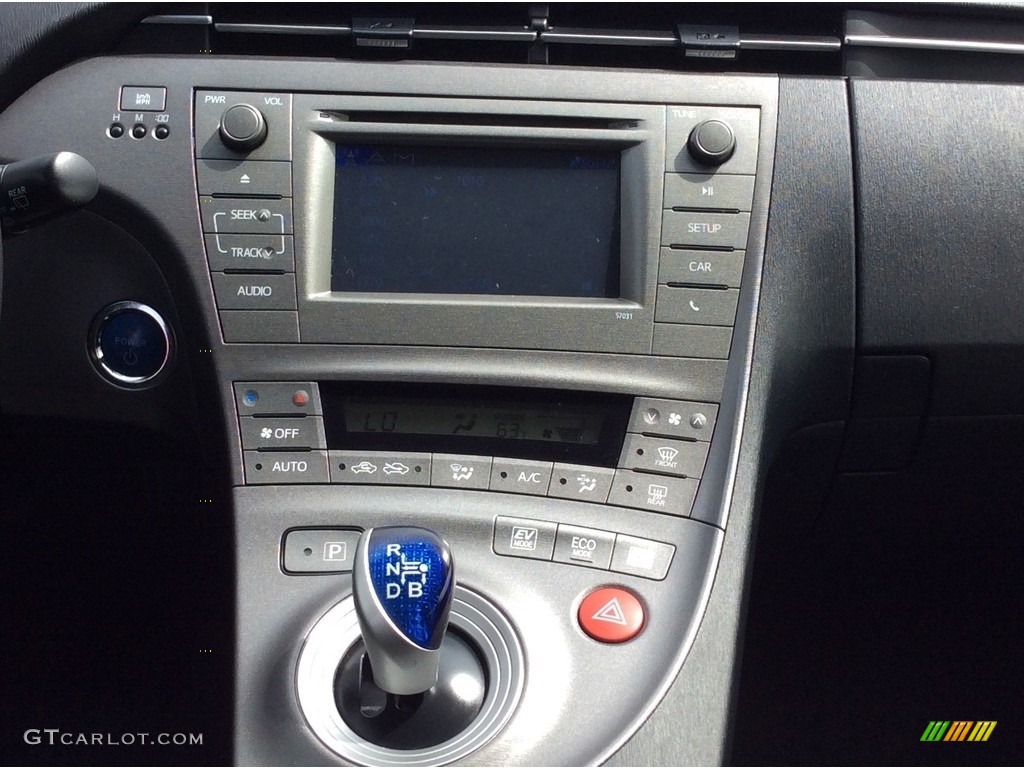 2012 Prius 3rd Gen Four Hybrid - Black / Dark Gray photo #14