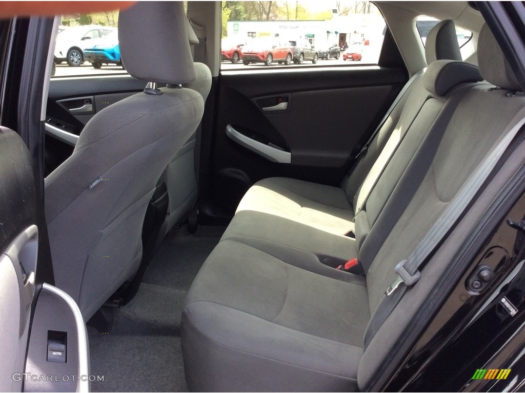 2012 Prius 3rd Gen Four Hybrid - Black / Dark Gray photo #15