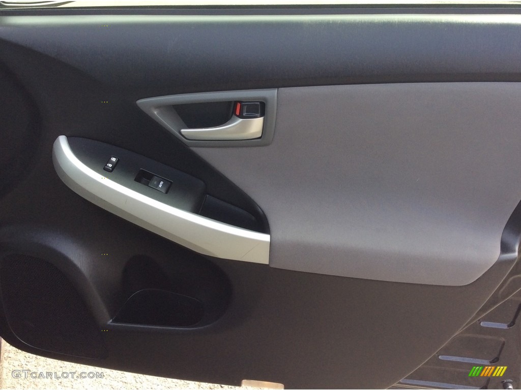 2012 Prius 3rd Gen Four Hybrid - Black / Dark Gray photo #18