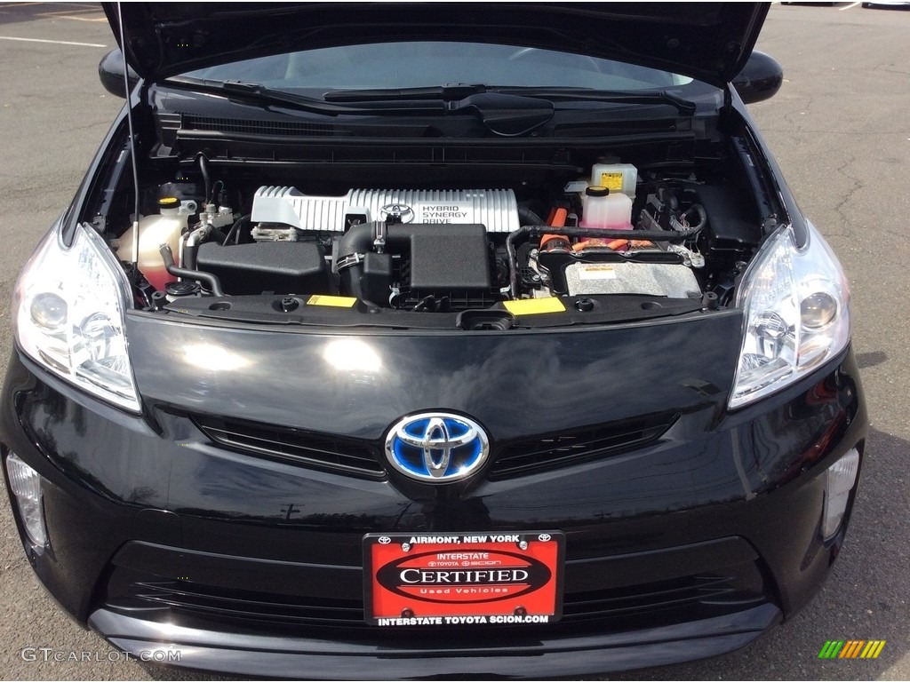 2012 Prius 3rd Gen Four Hybrid - Black / Dark Gray photo #22