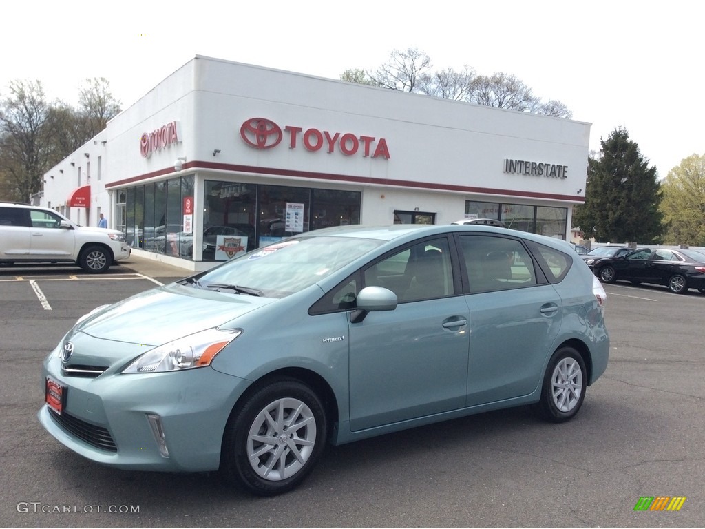 2013 Prius v Five Hybrid - Sea Glass Pearl / Misty Gray photo #1