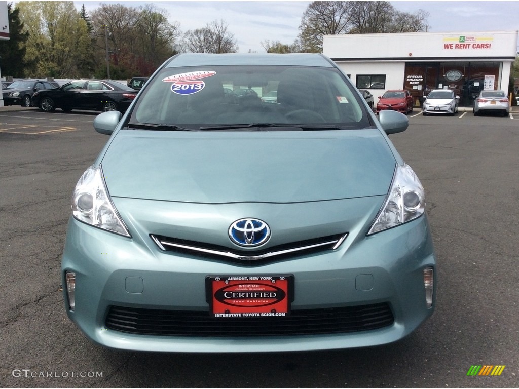 2013 Prius v Five Hybrid - Sea Glass Pearl / Misty Gray photo #2