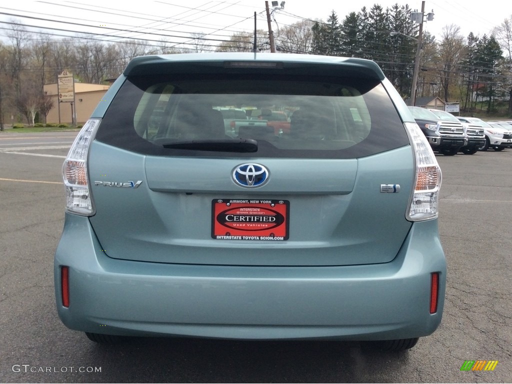 2013 Prius v Five Hybrid - Sea Glass Pearl / Misty Gray photo #5