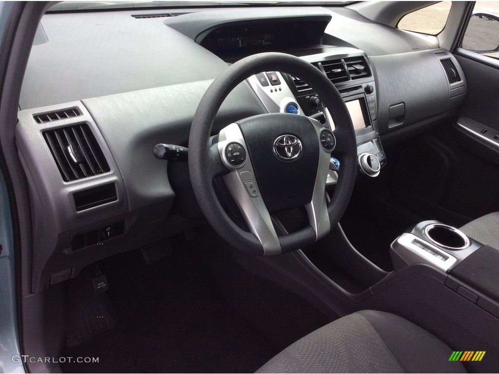 2013 Prius v Five Hybrid - Sea Glass Pearl / Misty Gray photo #9