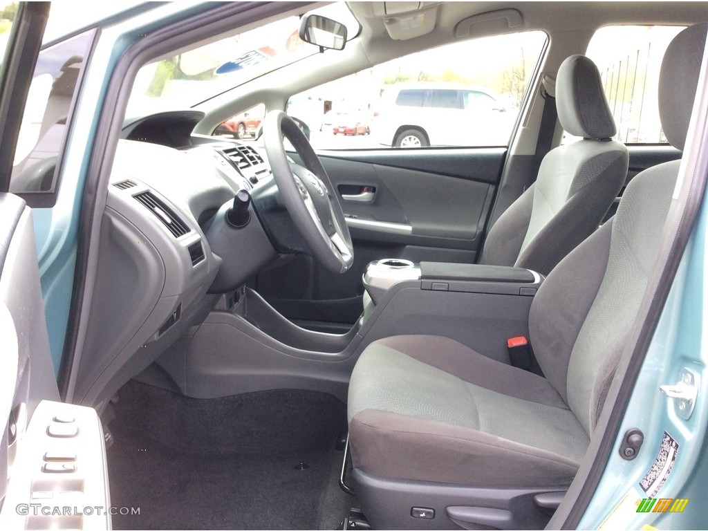 2013 Prius v Five Hybrid - Sea Glass Pearl / Misty Gray photo #10