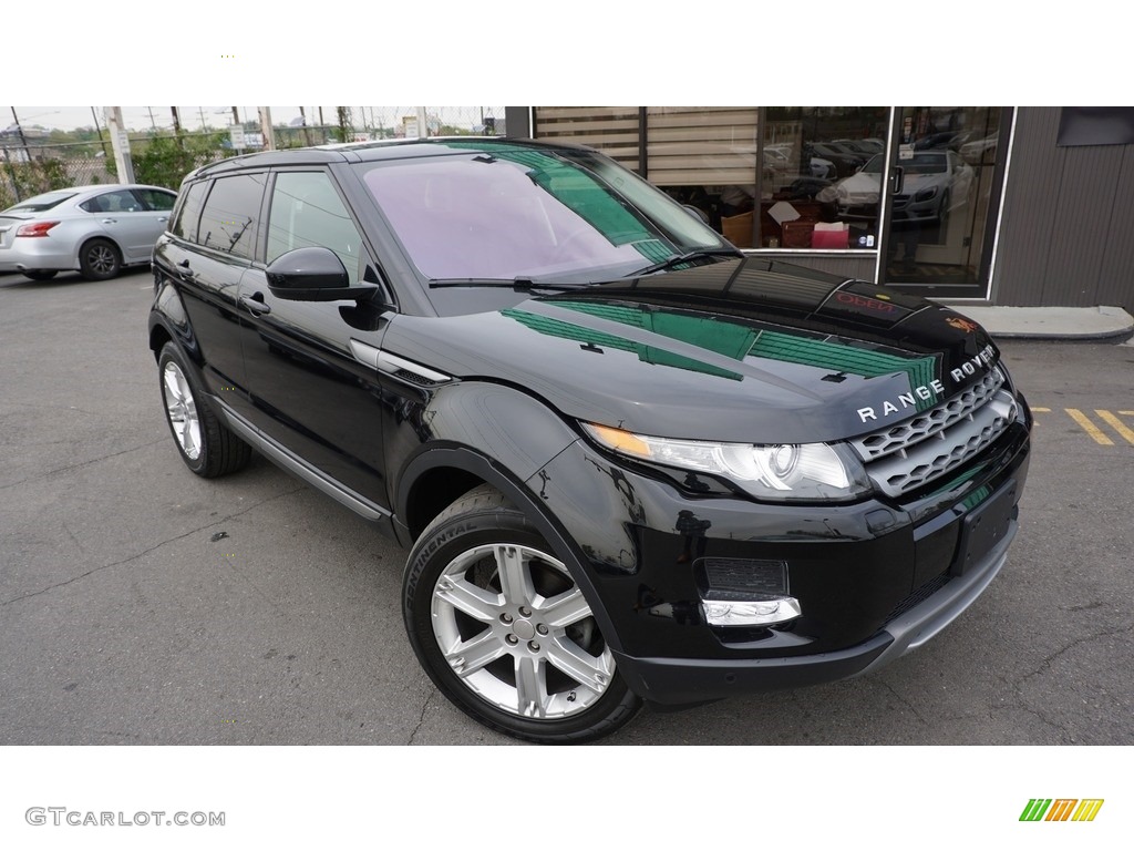 Barolo Black Metallic 2014 Land Rover Range Rover Evoque Pure Plus Exterior Photo #112574821