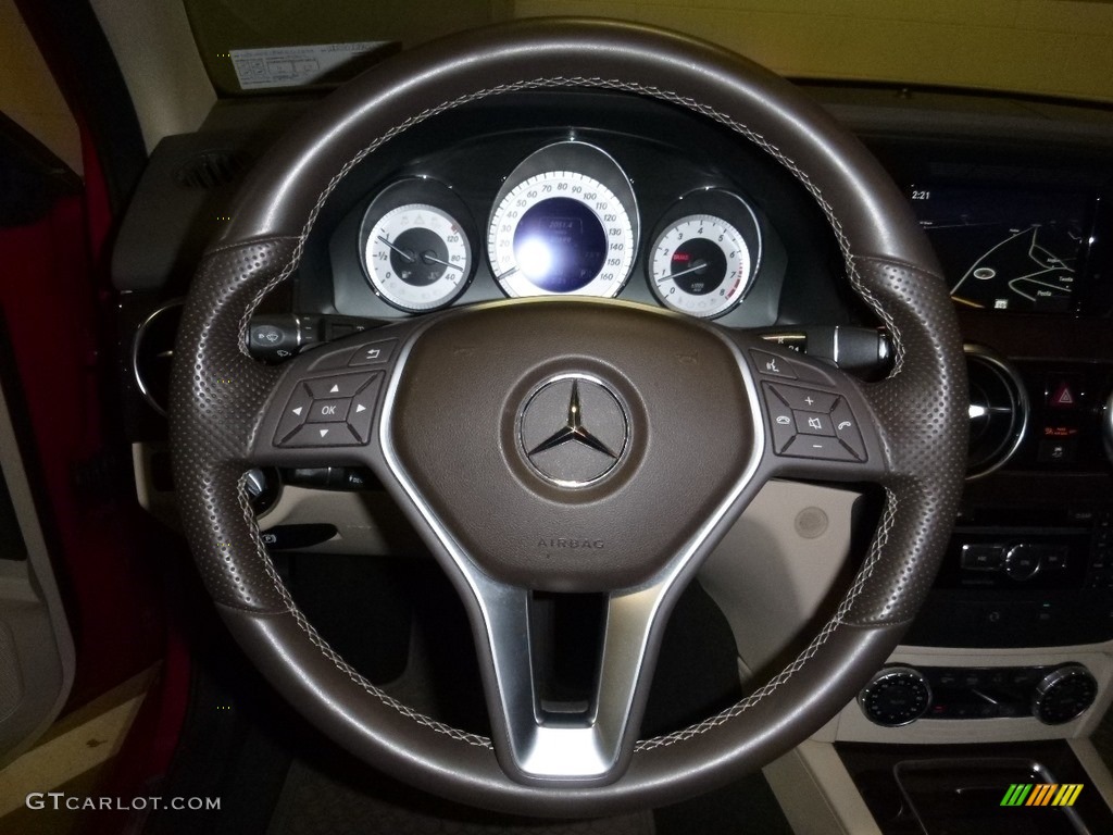 2014 GLK 350 4Matic - Mars Red / Almond Beige/Mocha photo #20