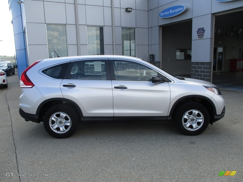 2013 CR-V LX AWD - Alabaster Silver Metallic / Gray photo #2