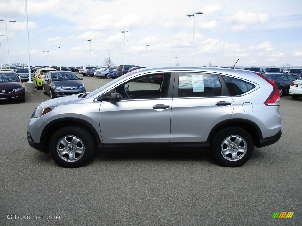 2013 CR-V LX AWD - Alabaster Silver Metallic / Gray photo #4