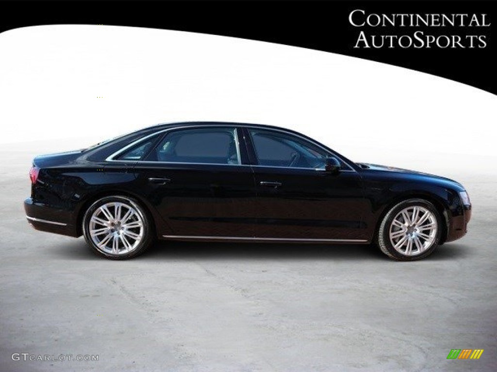 2015 A8 L 3.0T quattro - Phantom Black Pearl / Black photo #3