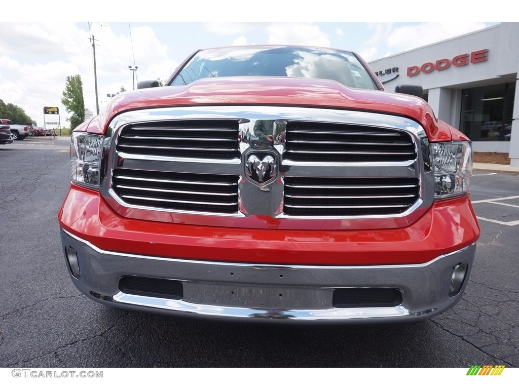 2015 1500 Big Horn Quad Cab - Flame Red / Black/Diesel Gray photo #2