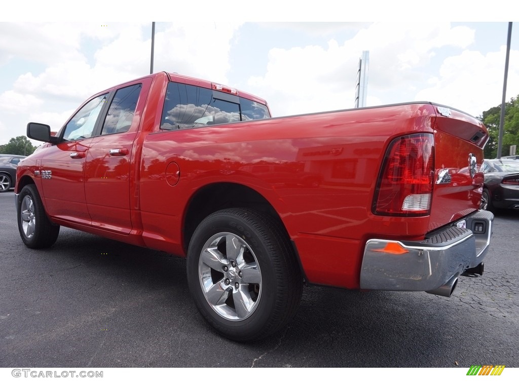 2015 1500 Big Horn Quad Cab - Flame Red / Black/Diesel Gray photo #5