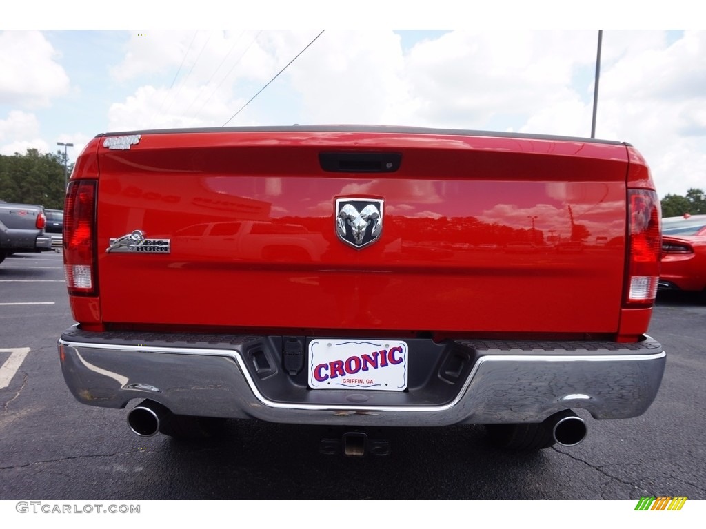 2015 1500 Big Horn Quad Cab - Flame Red / Black/Diesel Gray photo #6