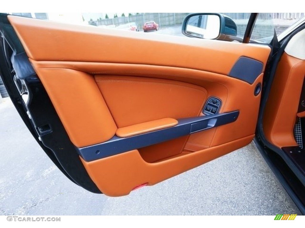 2007 Aston Martin V8 Vantage Coupe Kestrel Tan Door Panel Photo #112581391