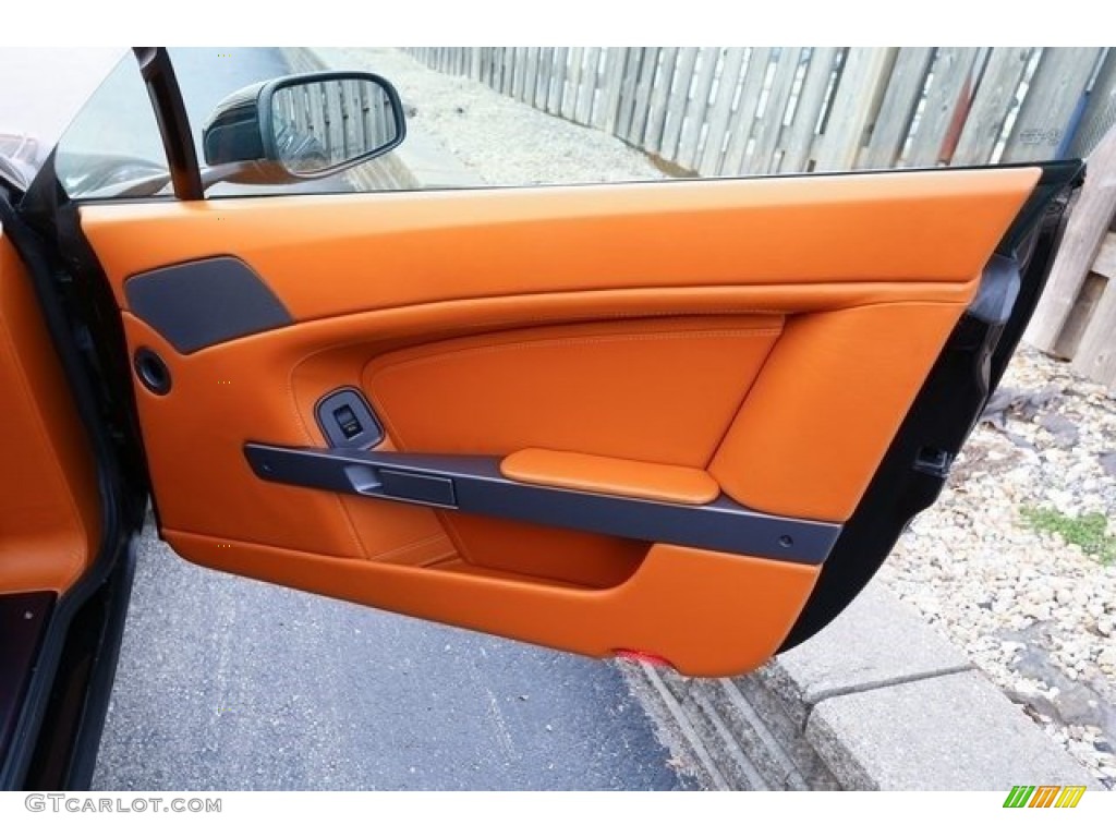 2007 Aston Martin V8 Vantage Coupe Kestrel Tan Door Panel Photo #112581415