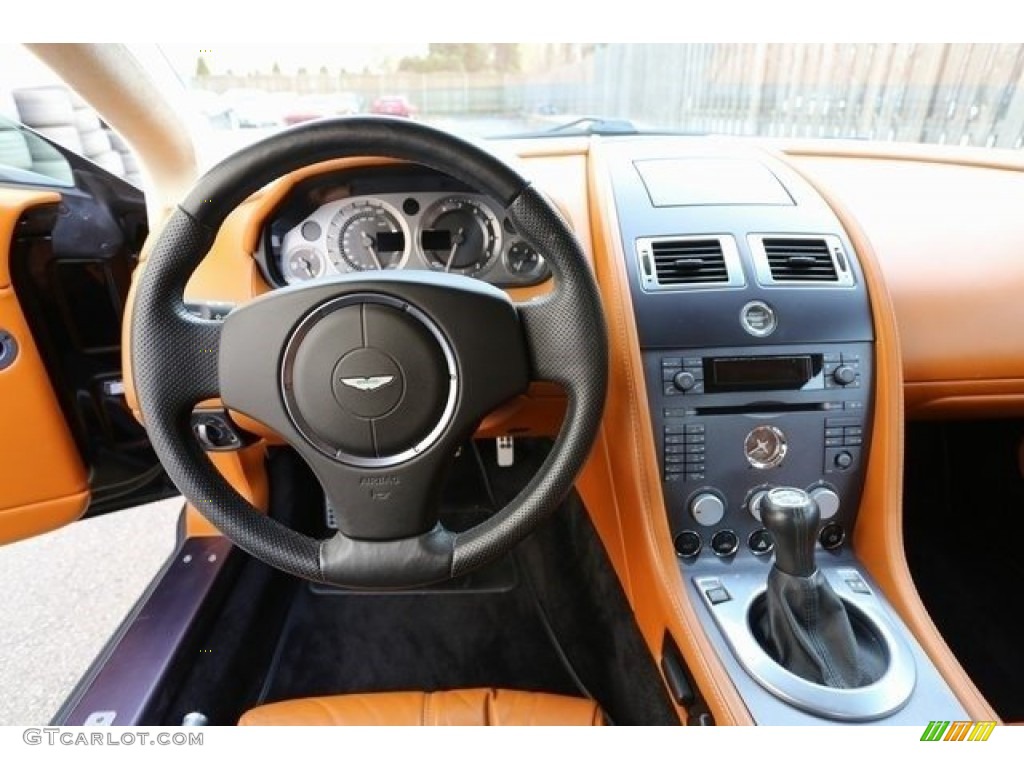 2007 Aston Martin V8 Vantage Coupe Kestrel Tan Dashboard Photo #112581433