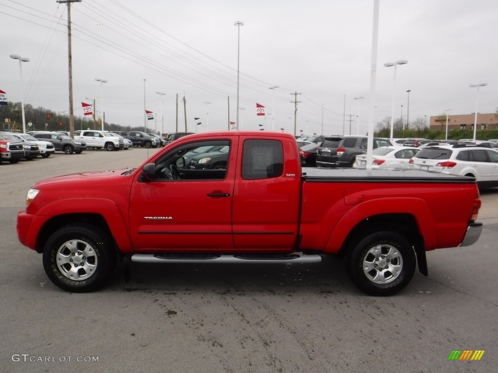 2008 Tacoma V6 SR5 Access Cab 4x4 - Radiant Red / Graphite Gray photo #8