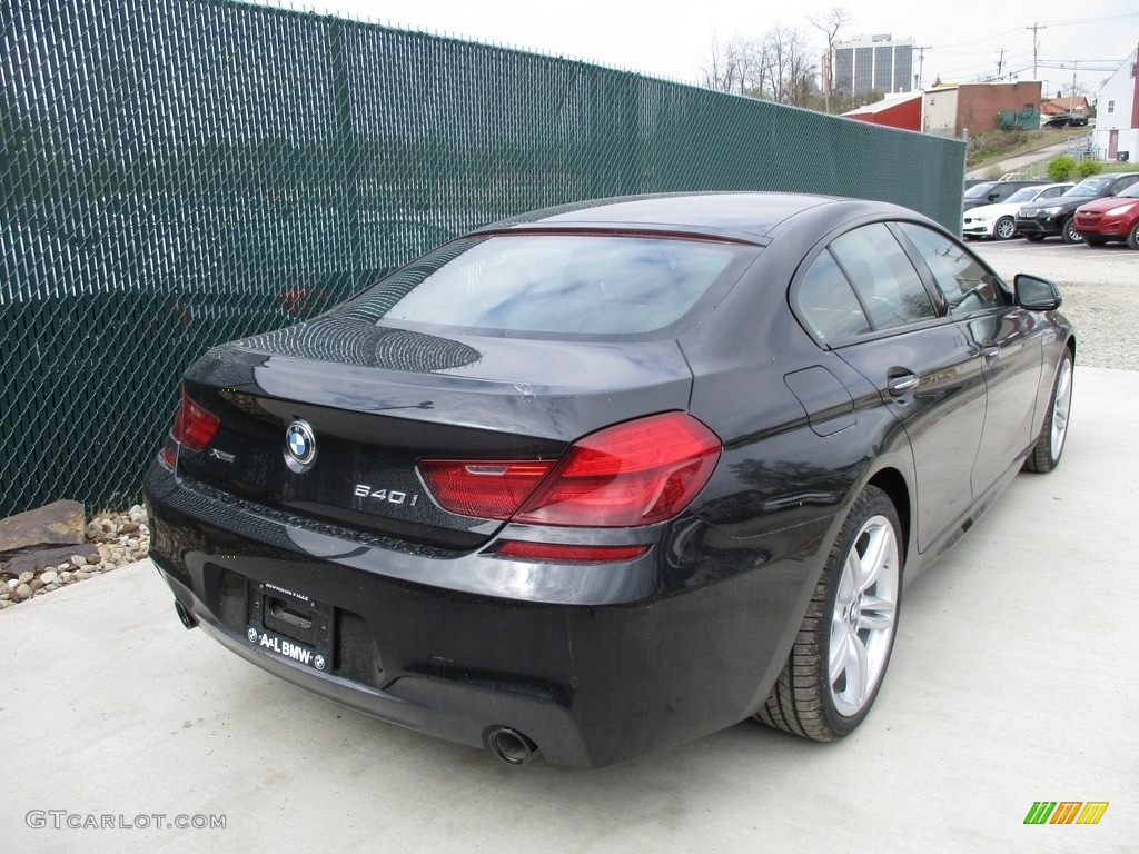 2017 6 Series 640i xDrive Gran Coupe - Jet Black / Black photo #4