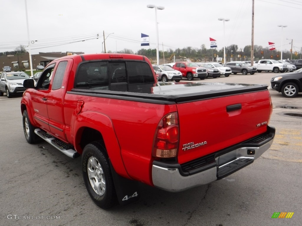 2008 Tacoma V6 SR5 Access Cab 4x4 - Radiant Red / Graphite Gray photo #9