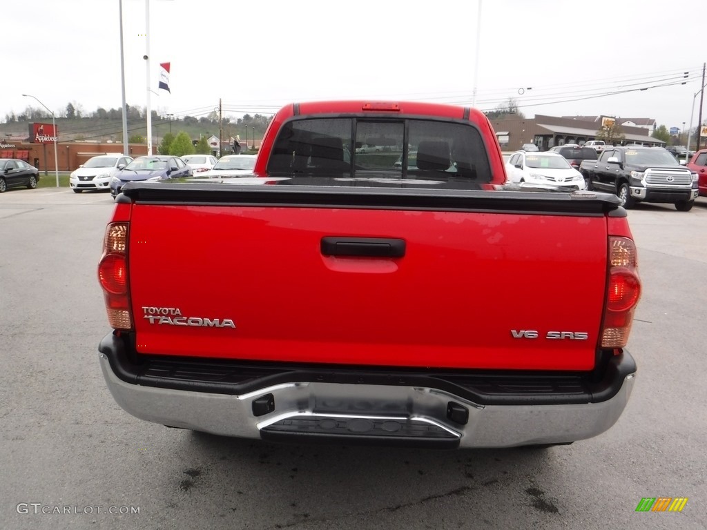 2008 Tacoma V6 SR5 Access Cab 4x4 - Radiant Red / Graphite Gray photo #10