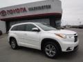 2014 Blizzard White Pearl Toyota Highlander XLE AWD  photo #2