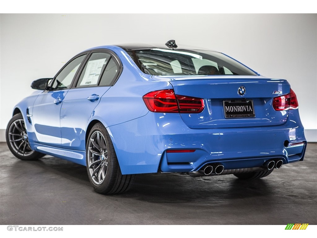 2016 M3 Sedan - Yas Marina Blue Metallic / Black photo #3