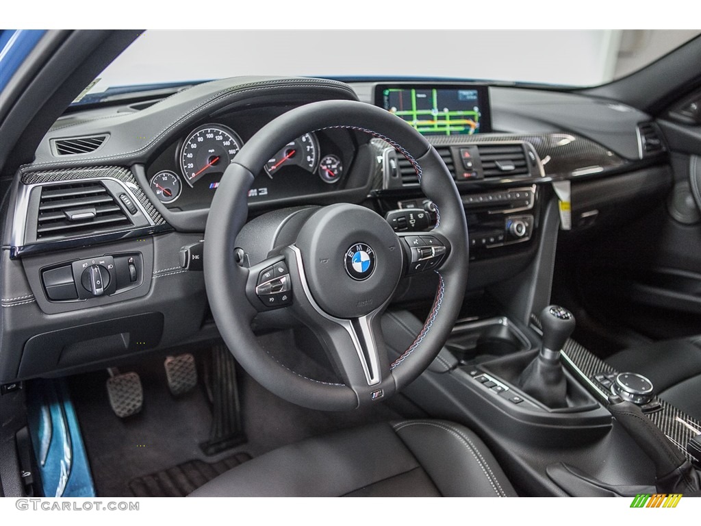 Black Interior 2016 BMW M3 Sedan Photo #112587039