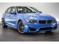 Yas Marina Blue Metallic 2016 BMW M3 Sedan Exterior