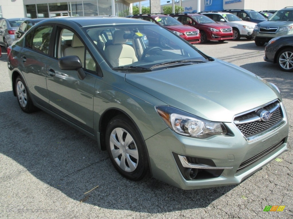 2016 Impreza 2.0i 4-door - Jasmine Green Metallic / Ivory photo #4