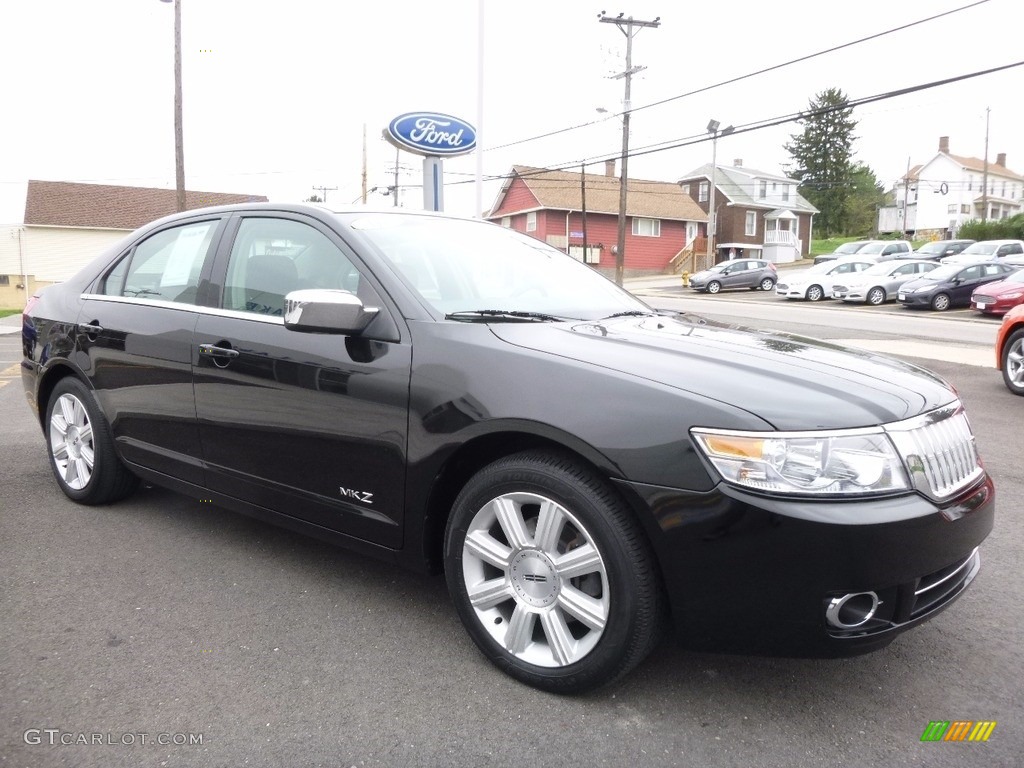 2007 MKZ Sedan - Black / Light Stone photo #3