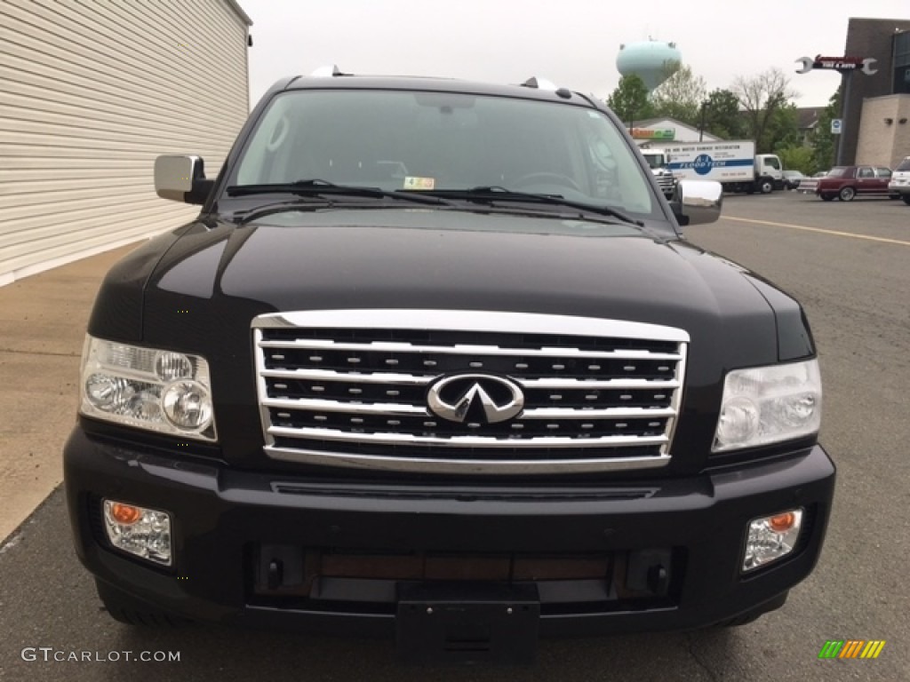 2010 QX 56 4WD - Liquid Onyx Black / Wheat photo #11