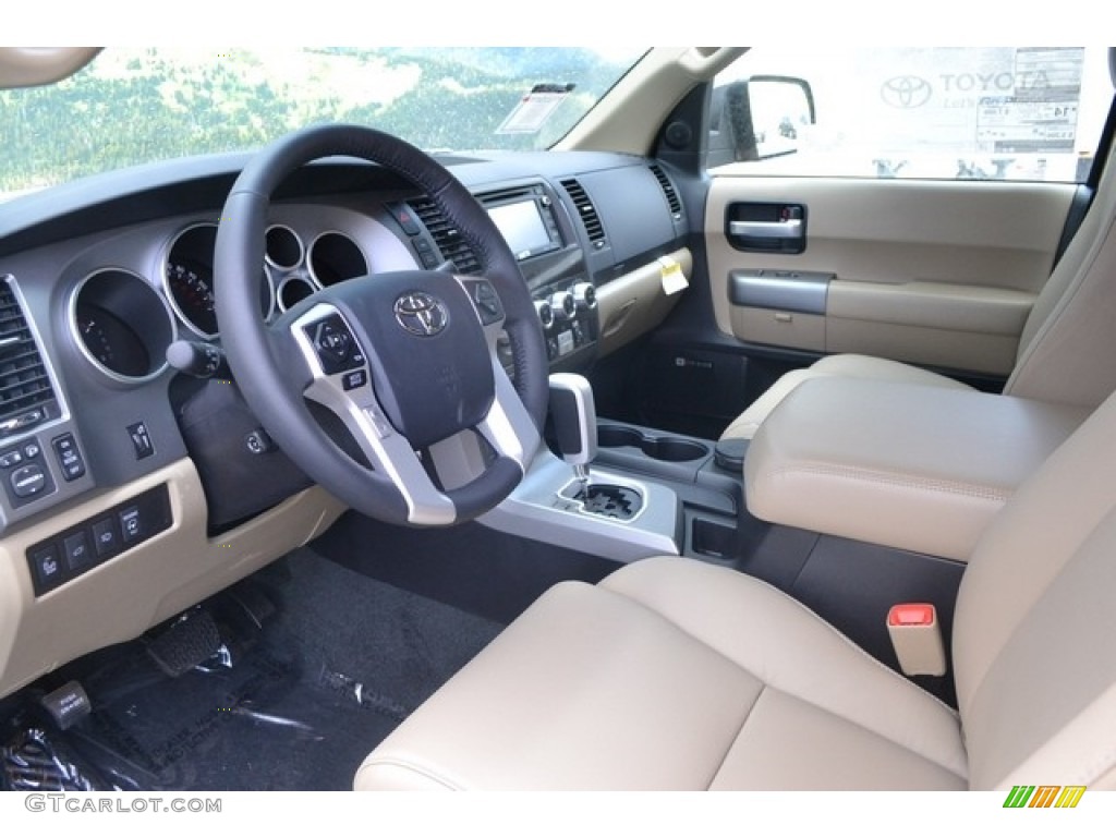 Sand Beige Interior 2016 Toyota Sequoia Limited 4x4 Photo #112590336