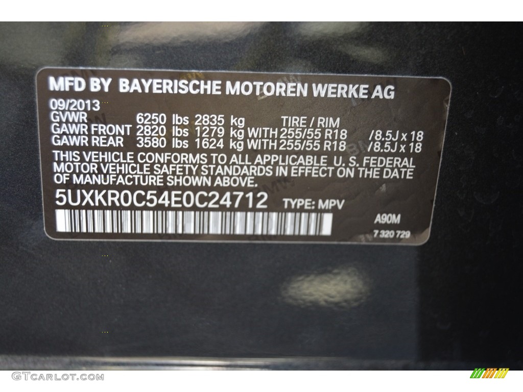 2014 X5 xDrive35i - Dark Graphite Metallic / Canberra Beige photo #36