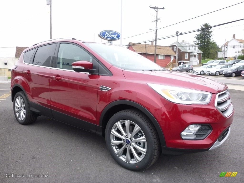 Ruby Red 2017 Ford Escape Titanium 4WD Exterior Photo #112591275