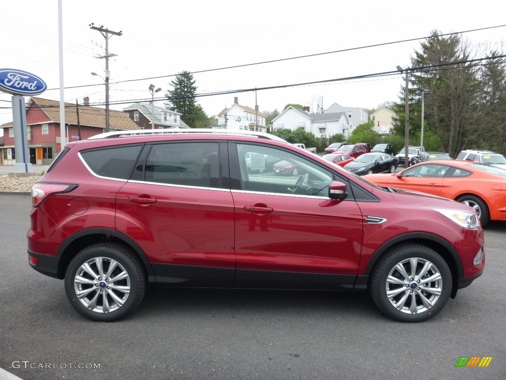 Ruby Red 2017 Ford Escape Titanium 4WD Exterior Photo #112591302