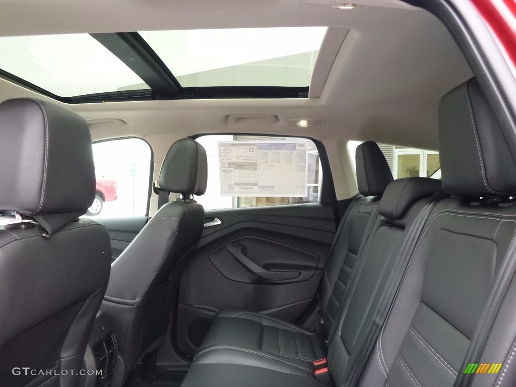 Charcoal Black Interior 2017 Ford Escape Titanium 4WD Photo #112591458