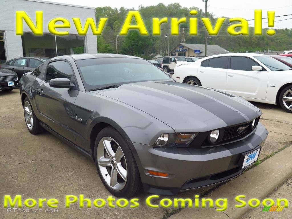 2012 Mustang GT Premium Coupe - Sterling Gray Metallic / Stone photo #1