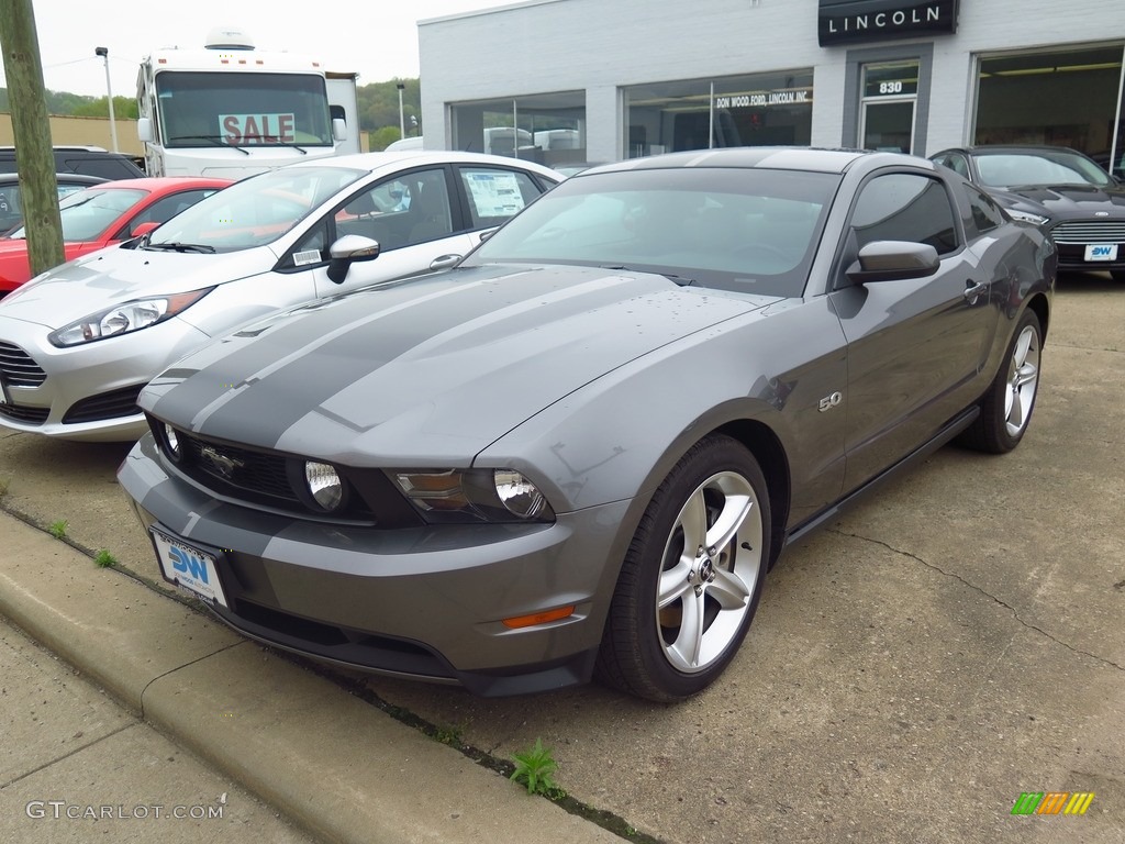 2012 Mustang GT Premium Coupe - Sterling Gray Metallic / Stone photo #2