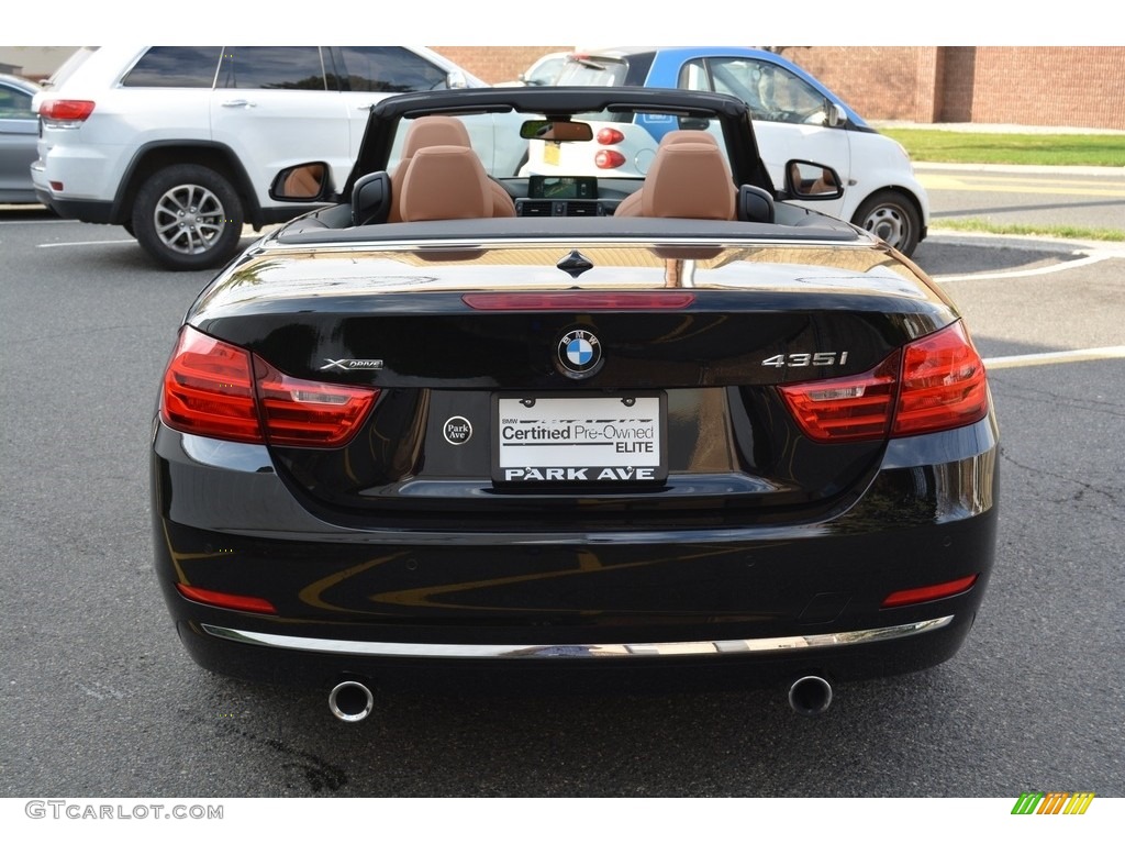 2016 4 Series 435i xDrive Convertible - Jet Black / Saddle Brown photo #5