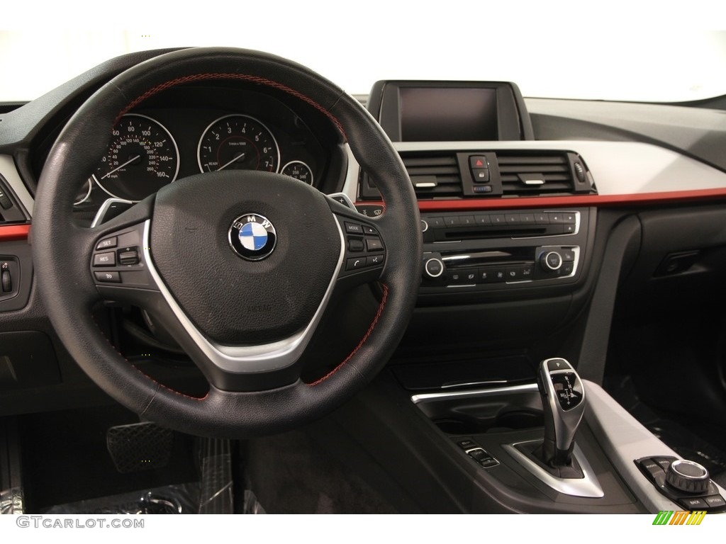 2013 3 Series 328i xDrive Sedan - Mineral White Metallic / Coral Red/Black photo #6