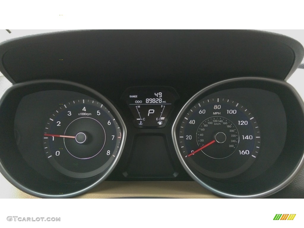 2012 Elantra Limited - Shimmering White / Beige photo #8
