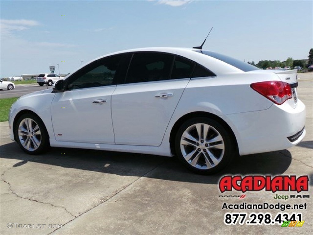 2013 Cruze LTZ - Summit White / Jet Black/Brick photo #4