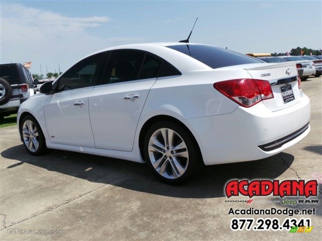 2013 Cruze LTZ - Summit White / Jet Black/Brick photo #5