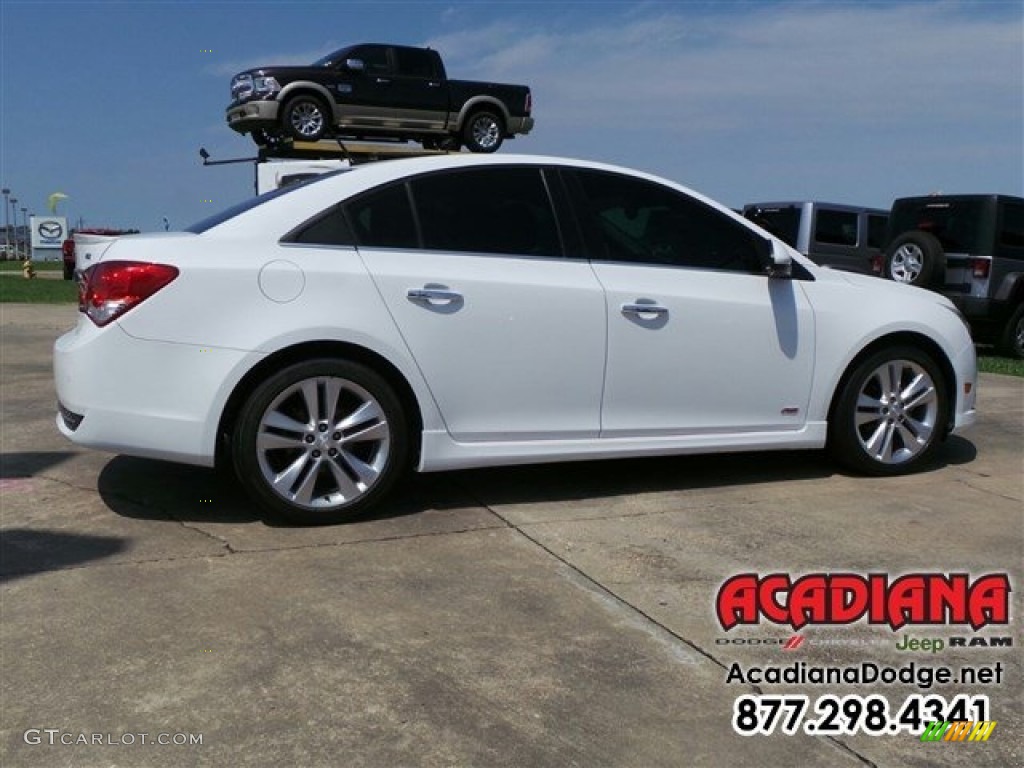 2013 Cruze LTZ - Summit White / Jet Black/Brick photo #8