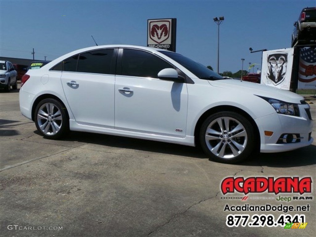2013 Cruze LTZ - Summit White / Jet Black/Brick photo #10