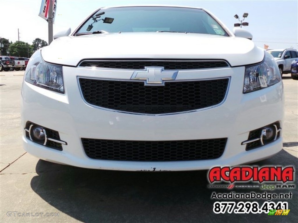 2013 Cruze LTZ - Summit White / Jet Black/Brick photo #12