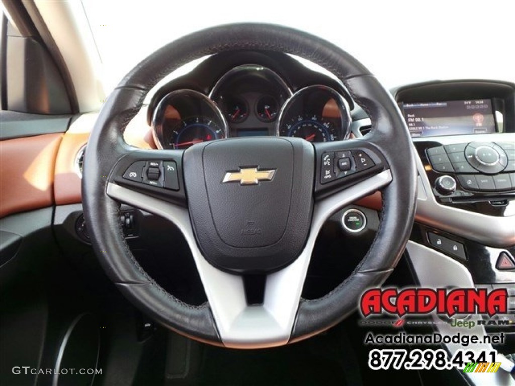 2013 Cruze LTZ - Summit White / Jet Black/Brick photo #19